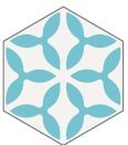 BALDOSA HIDRAULICA 20X23X1,5 HEXAGONAL MODELO 625 - DMS
